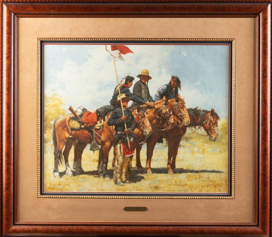 Howard Terpning signed and numbered Print titled "Army Regulations", dated 1963, marked "Terpning (1 of 3)