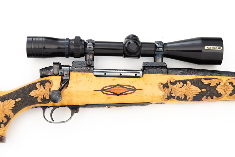 Weatherby, Mark V Crown Custom Model, BA Rifle, .300 Weatherby Mag. caliber, SN H179113, with 25": Weatherby, Mark V Crown Custom Model, BA Rifle, .300 Weatherby Mag. caliber, SN H179113, with 25" barrel. The absolute finest hunting rifle we've ever sold! The receiver, first 12" of barrel, scope ri