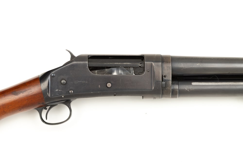 Winchester, Model 97, Slide Action Shotgun, 12 gauge, SN 821385, blue finish, 30" barrel, good (1 of 4)