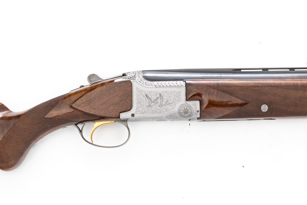 Belgium Browning, Superposed, Pigeon Grade, 12 ga., O/U Shotgun, SN 43804S5. This beautiful, like (1 of 5)