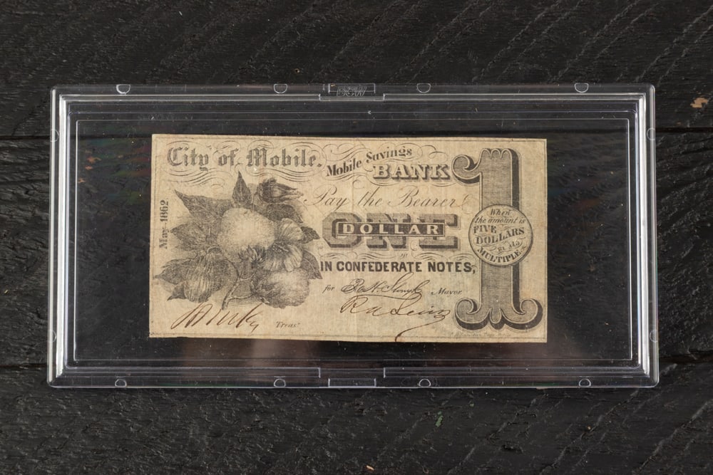 Attention Collectors of U.S. Civil War History: Mobile, Alabama was a vital Confederate Port and: Attention Collectors of U.S. Civil War History: Mobile, Alabama was a vital Confederate Port and transportation hub for the cotton trade during the Civil War. This unusual and highly desirable documen