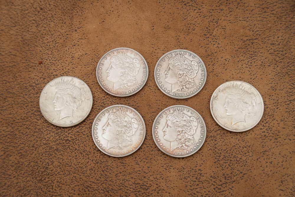 This lot will be sold 6 times the bid, meaning your final bid will be multiplied 6 times: Six Silver (1 of 2)