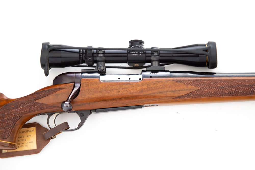 Ranger Arms, Texas Magnum Senator Grade, BA Rifle, .22/250 caliber, SN 1449, with 24" barrel, high (1 of 4)