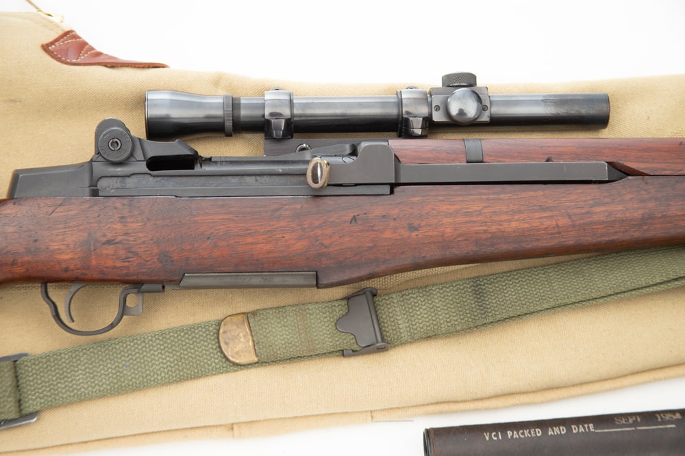 Springfield Armory, M-1C Garand Sniper Rifle, .30/06 caliber, SN 3619979, barrel date 1/55 with (1 of 8)