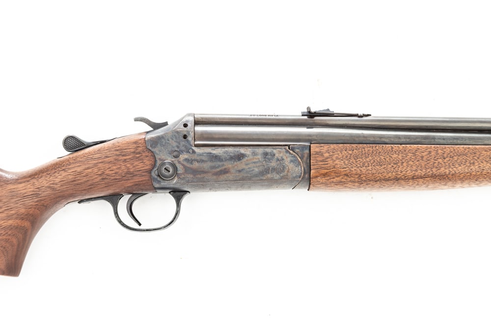 Savage, O/U Shotgun/Rifle, .22 L.R. /.410 ga., chambered for a 3" shell, SN NV, blue finish with: Savage, O/U Shotgun/Rifle, .22 L.R. /.410 ga., chambered for a 3" shell, SN NV, blue finish with case hardened frame, 24" barrel, very good condition. (MODERN)