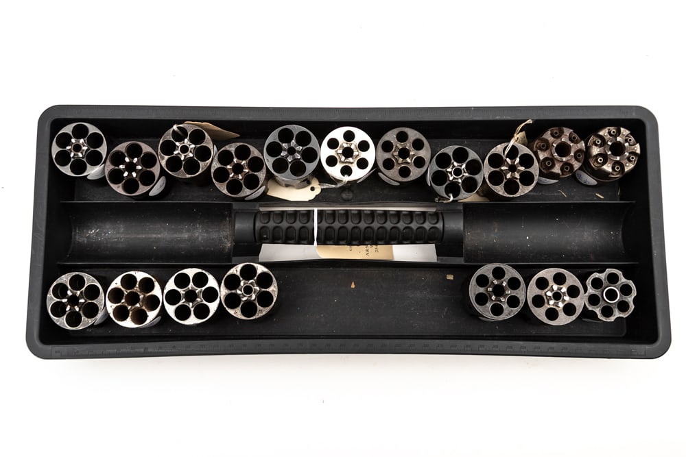 Group of 18 Cylinders for Single Action Revolvers. Cylinders include: four .44/40 caliber; five .45 (1 of 1)