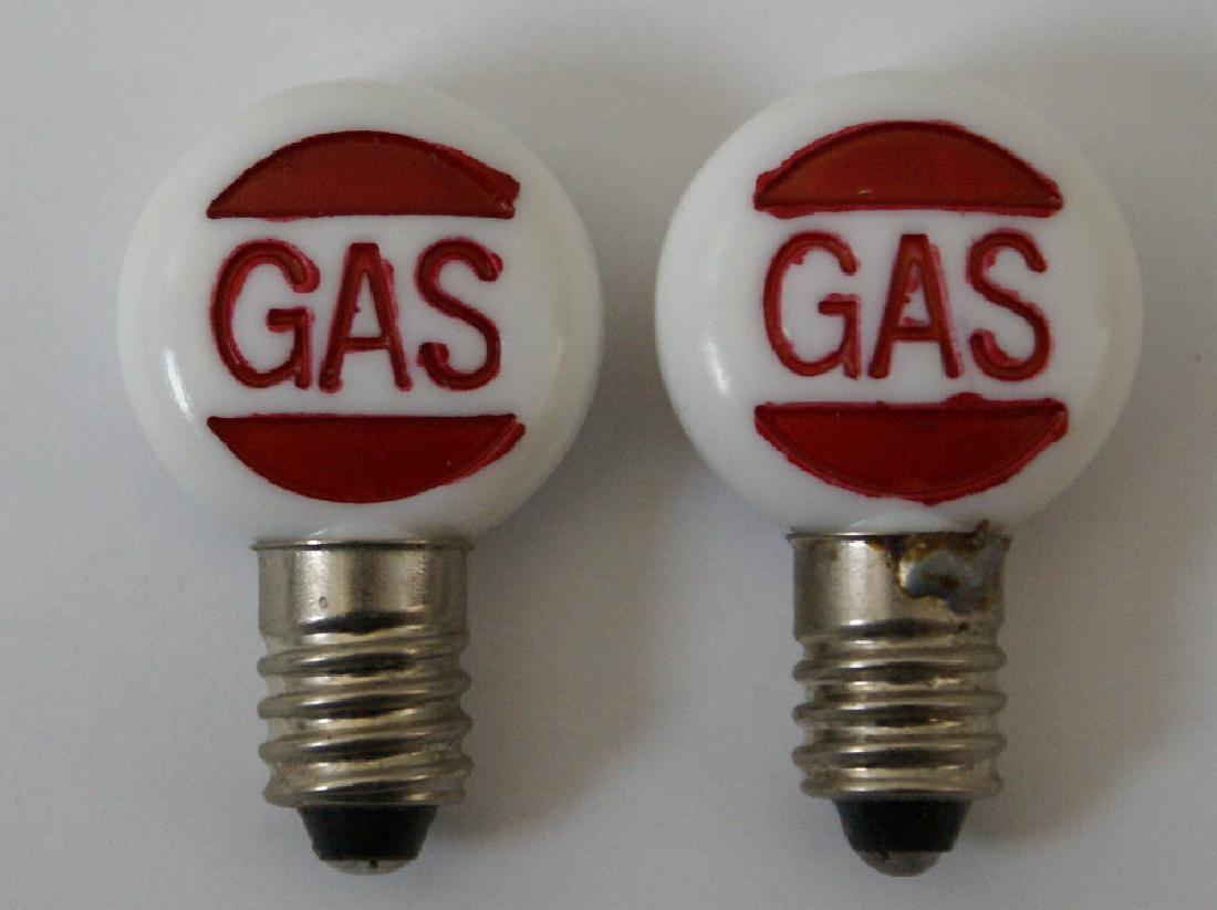 2 Embossed Bulb Globes for Vintage Marx Service Gas (1 of 1)