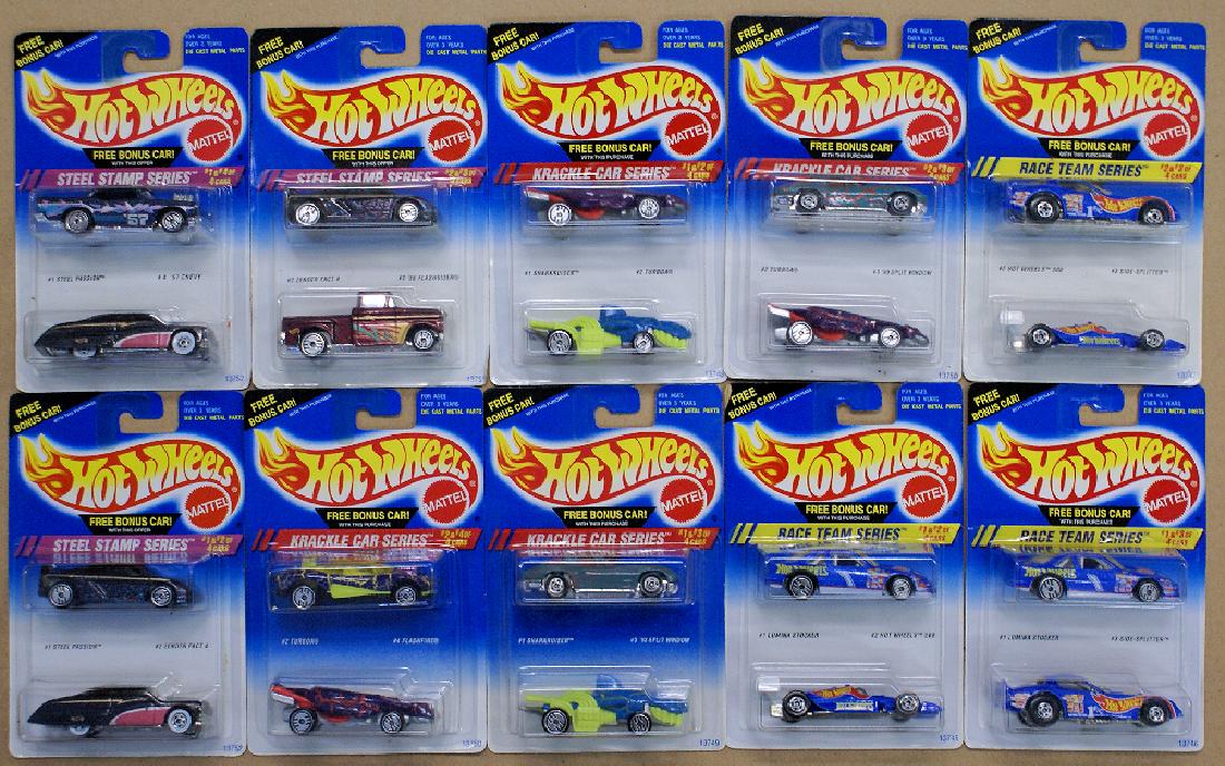 Mixed Lot of 20 (10 double packs) of 1990's HOT WHEELS (1 of 1)