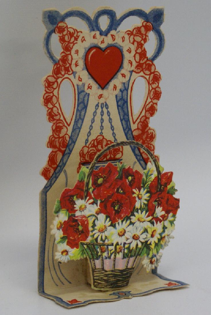 Victorian Embossed Diecut Folding 3D Mechanical Floral (1 of 1)