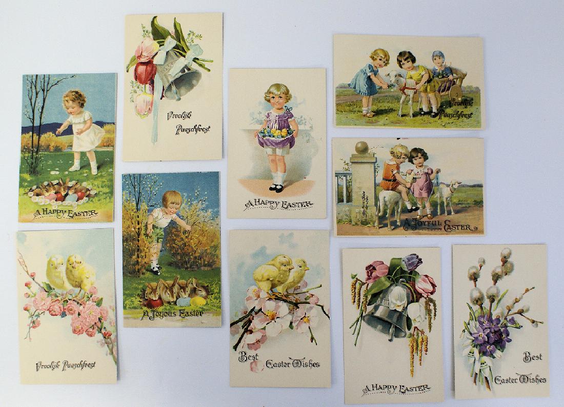 Lot of 10 Various Easter Greeting Postcards, made in (1 of 1)
