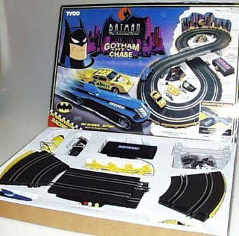 Vintage 1993 Batman Animated Tyco Slot Car Set #8203