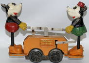 ORIGINAL Pre-War 1930's ORANGE Wind-up Disney O Gauge