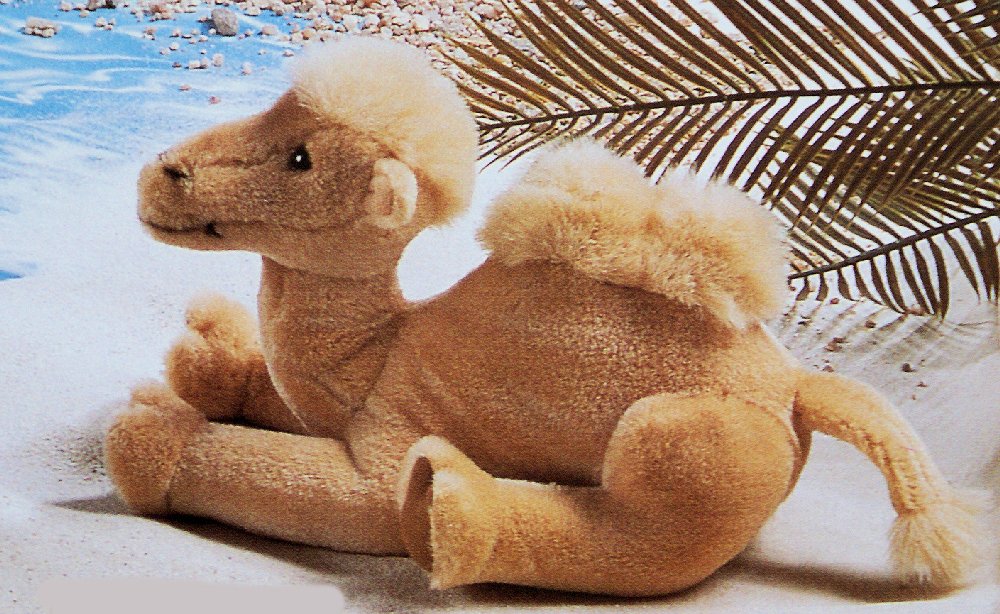 Sonni (Germany) Stuffed 9-3/4" Camel (Kamel),: Adorable Sonni (Germany) plush stuffed camel (kamel). This cute little guy is tan, and measures 9-3/4" long. Extremely high, collectors quality! Made by Sonni (Zum Spielen Gemacht), made in Germany. B