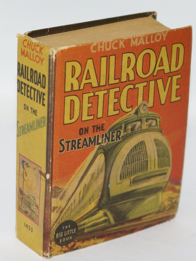 1938 CHUCK MALLOY Railroad Detective on Streamliner