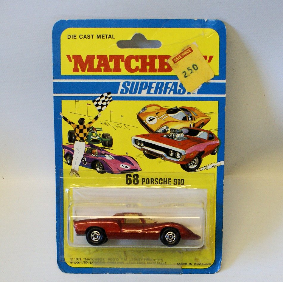 Vintage 1971 MATCHBOX SUPERFAST No. 68 PORSCHE 910, on (1 of 1)