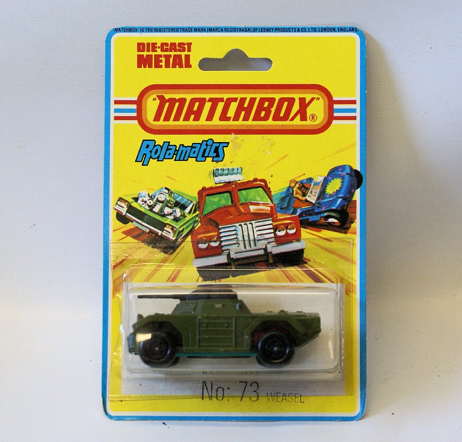 Vintage 1976 MATCHBOX ROLAMATICS No. 73 WEASEL Military (1 of 2)