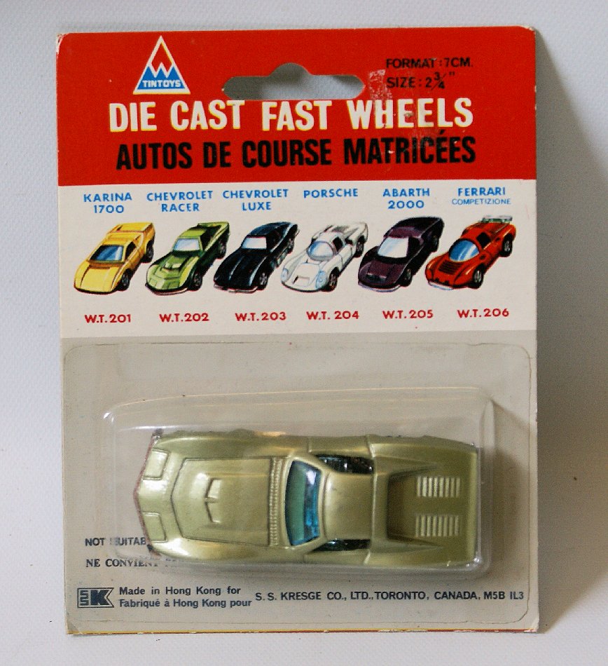 Vintage 2-3/4" 1:64 Diecast Fast Wheels W.T. 202 (1 of 1)