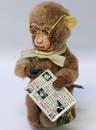 RARE Windup Monkey Animal Reading Newspaper, Smoking