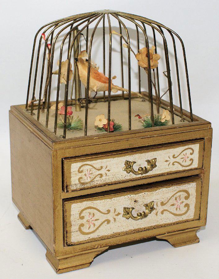 Swinging Bird Musical Jewelry Box, Plays "Fly Me to the (1 of 5)