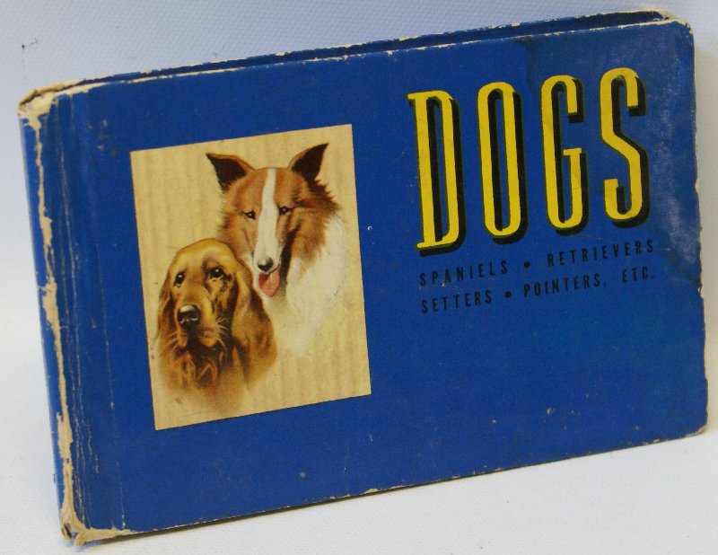 1941 THE BLUE BOOK OF DOGS, by Robert Briggs Logan,: Vintage 1941 THE BLUE BOOK OF DOGS, by Robert Briggs Logan. Sporting dogs, working dogs, non-sporting dogs. With 57 full-color illustrations of the different breeds, painted by Ole Larsen. Published b