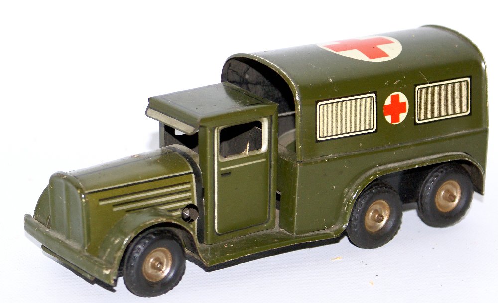 RARE Windup US Army Military Ambulance Medical Truck, (1 of 4)