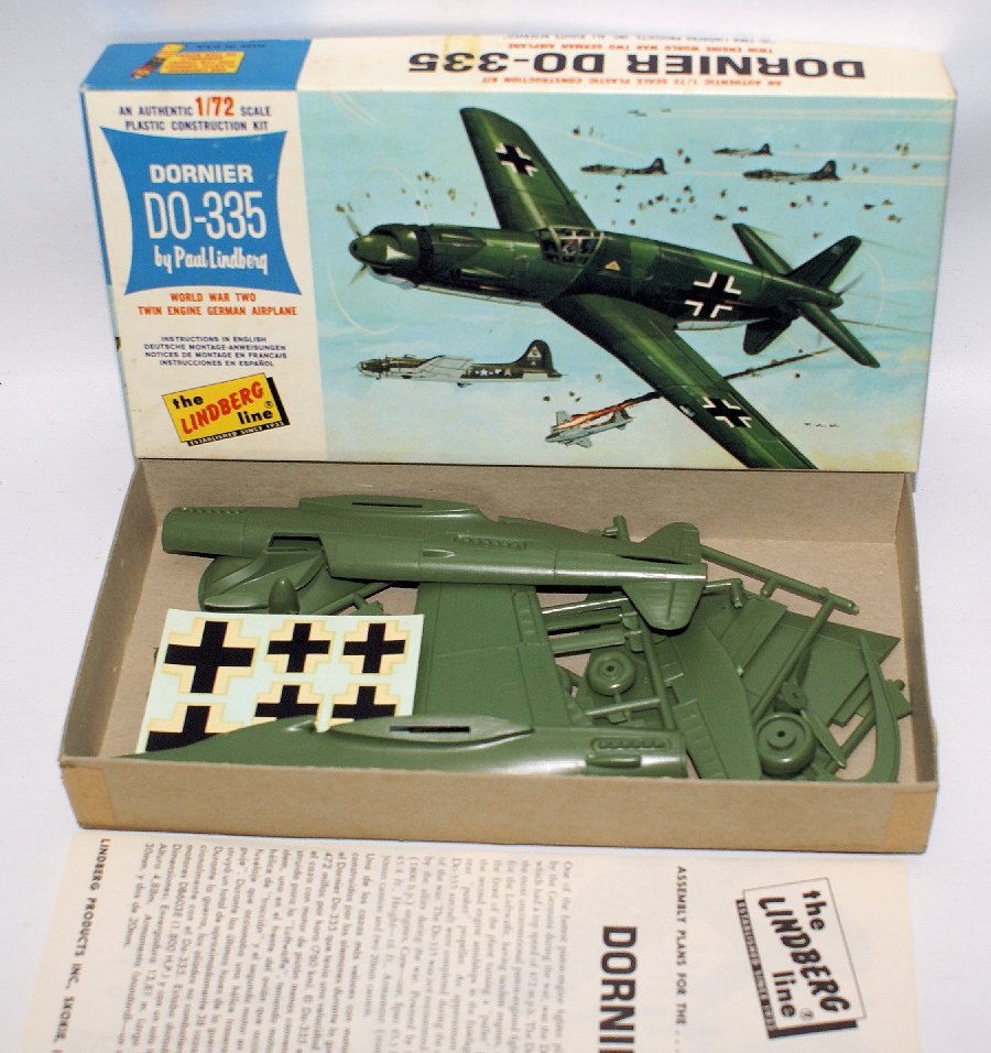 1966 LINDBERG 1:72 DORNIER DO-335 WWII German Fighter (1 of 1)