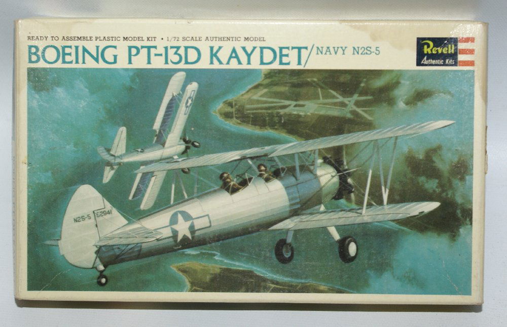 1966 REVELL 1:72 BOEING PT-13D KAYDET WWII Fighter (1 of 1)
