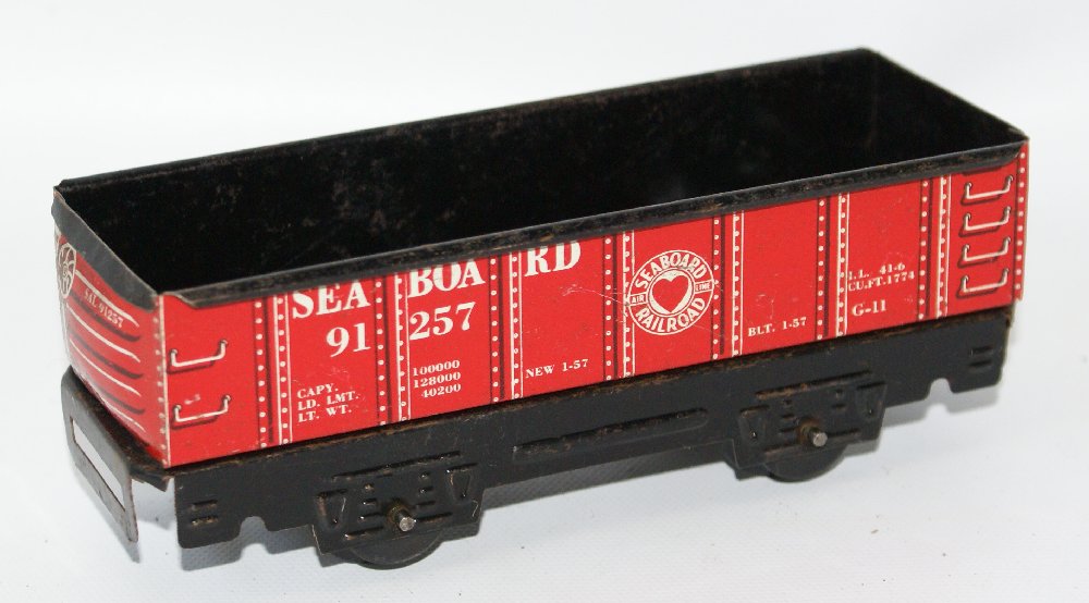 O Tin MARX #91257 Sea Board Gondola Train Car (1 of 4)