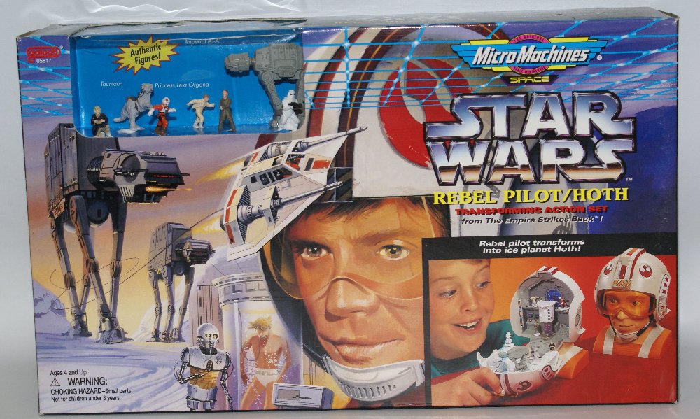 1996 STAR WARS Micro Machines REBEL PILOT / HOTH (1 of 2)