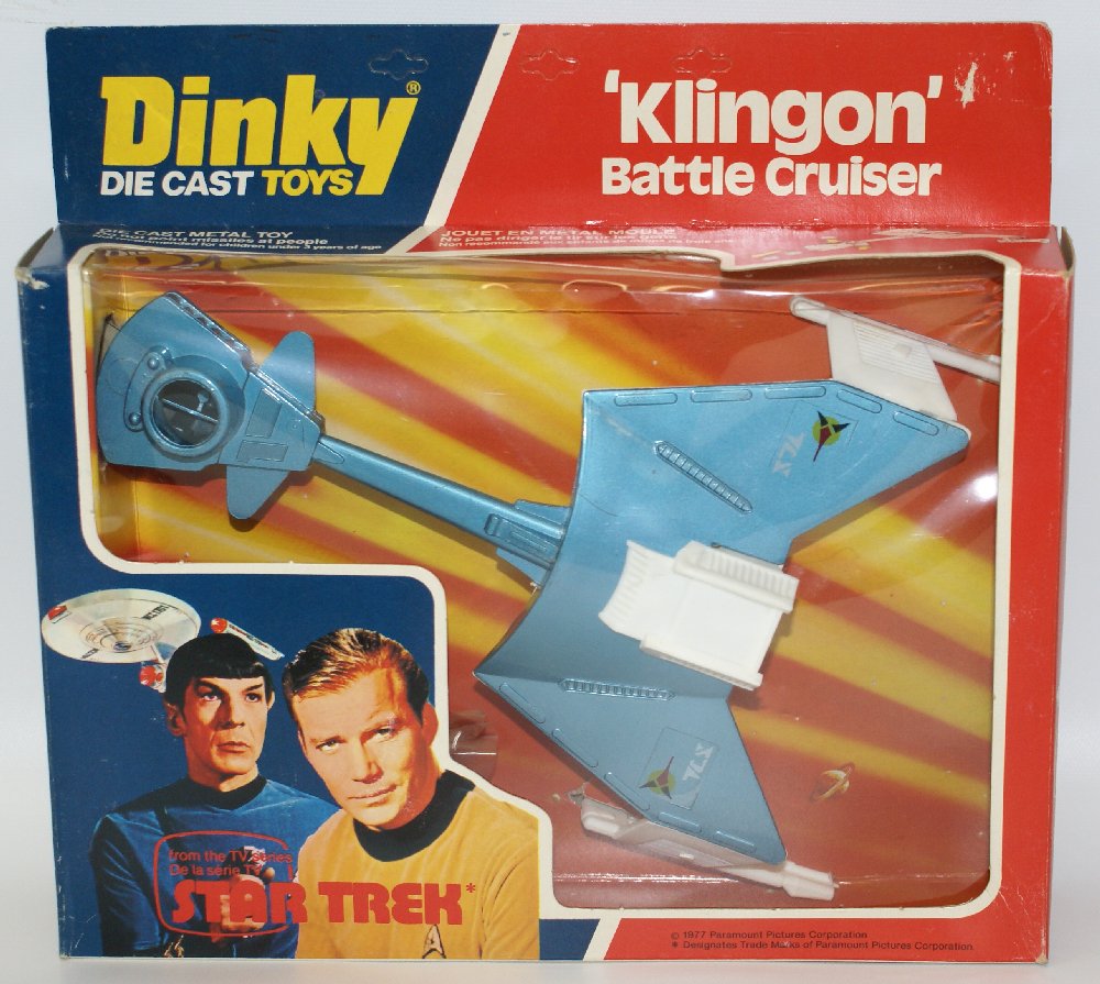 1978 DINKY #357 STAR TREK Klingon Battle Cruiser USS (1 of 2)