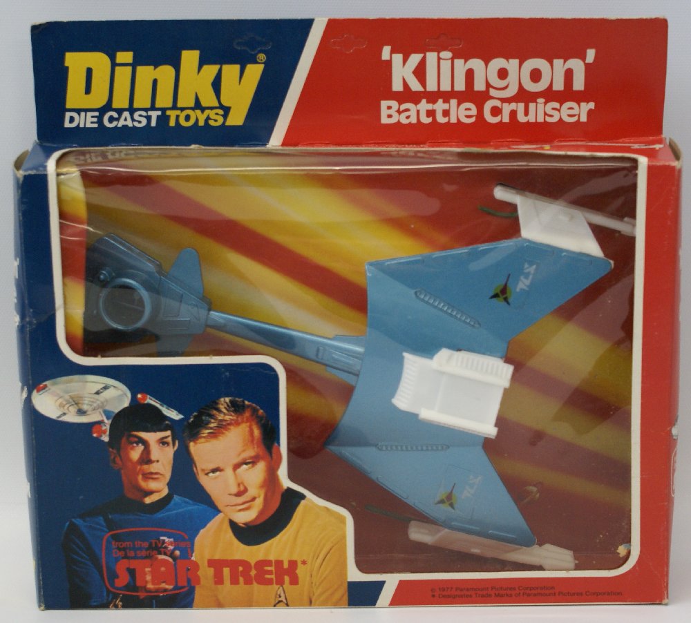 1978 DINKY 357 STAR TREK Klingon Battle Cruiser USS (1 of 2)