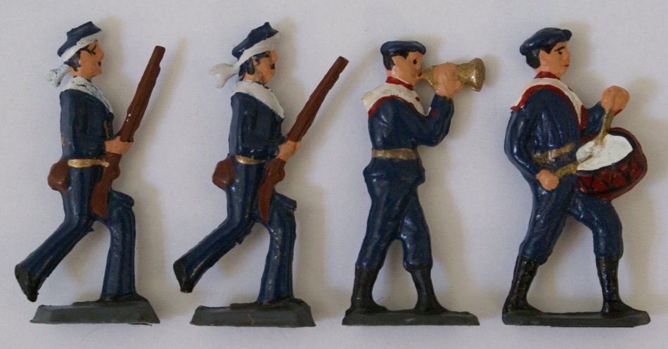 Set of US Navy Military Lead Hand Painted Toy Infantry (1 of 1)