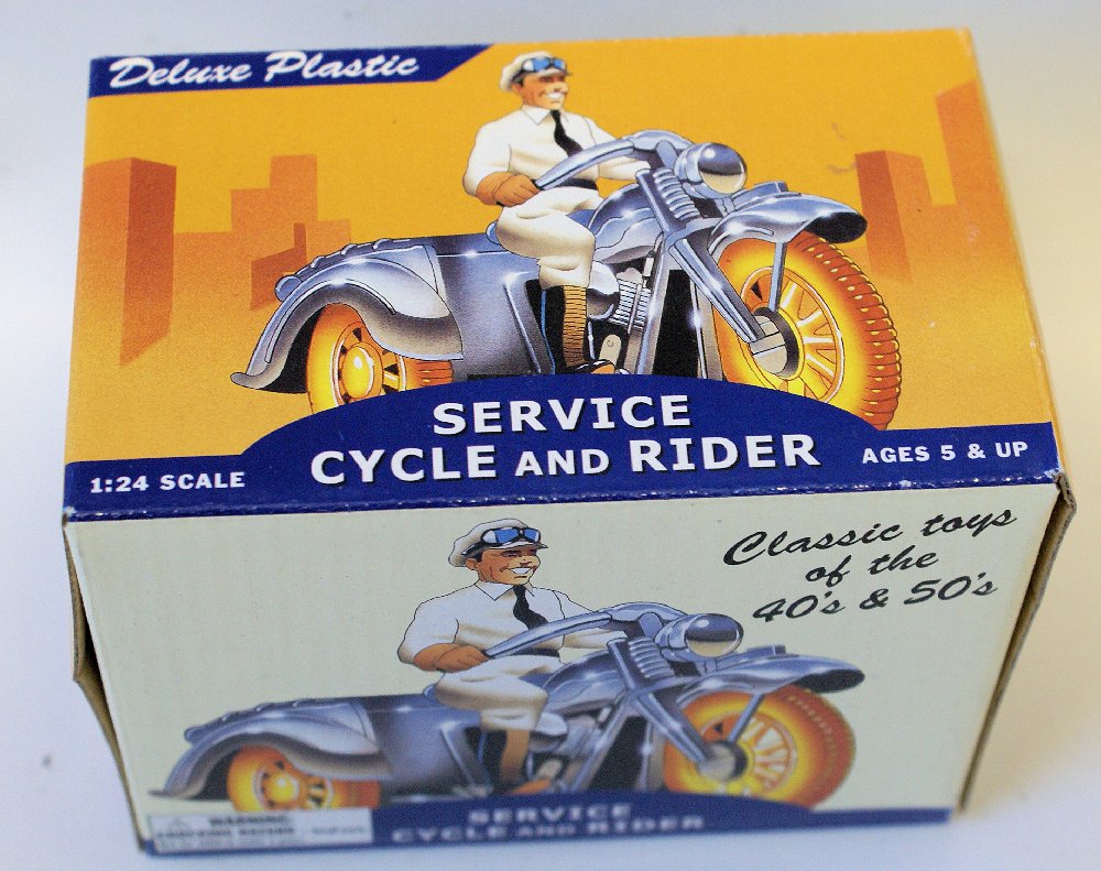 Dimestore Dreams 1:43 Scale SERVICE CYCLE & RIDER (1 of 1)