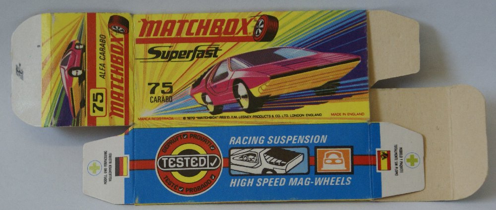 Matchbox Lesney SUPERFAST #75 ALFA CARABO Original (1 of 2)