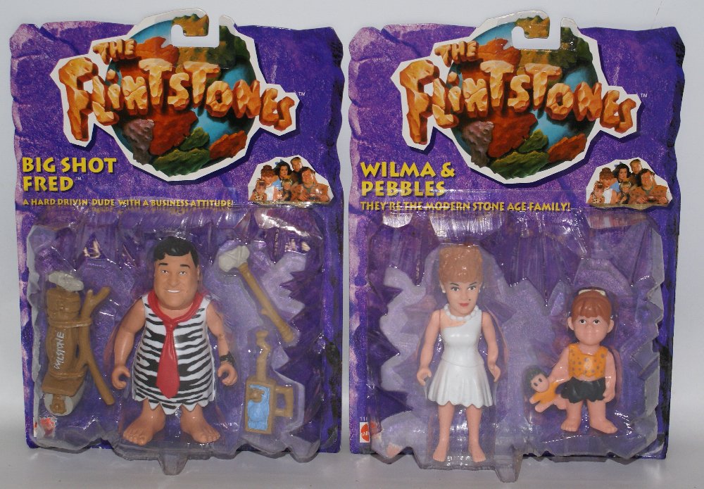 Lot of 2 Mattel THE FLINTSTONES Figures Wilma & Pebbles (1 of 1)