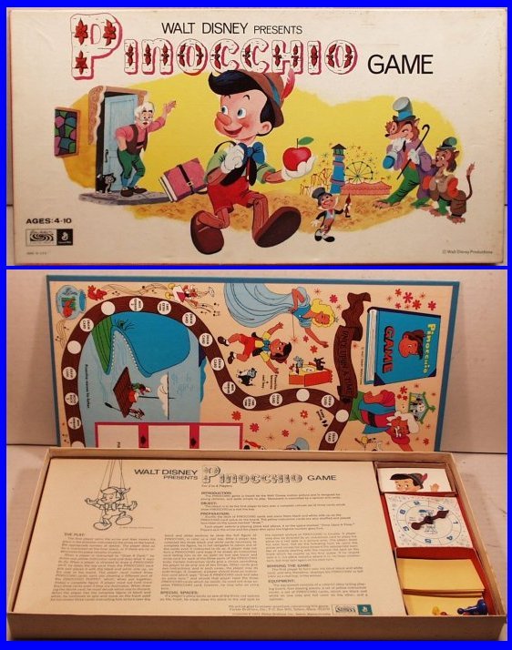 1971 Walt Disney PINOCCHIO Board Game by Parker (1 of 1)