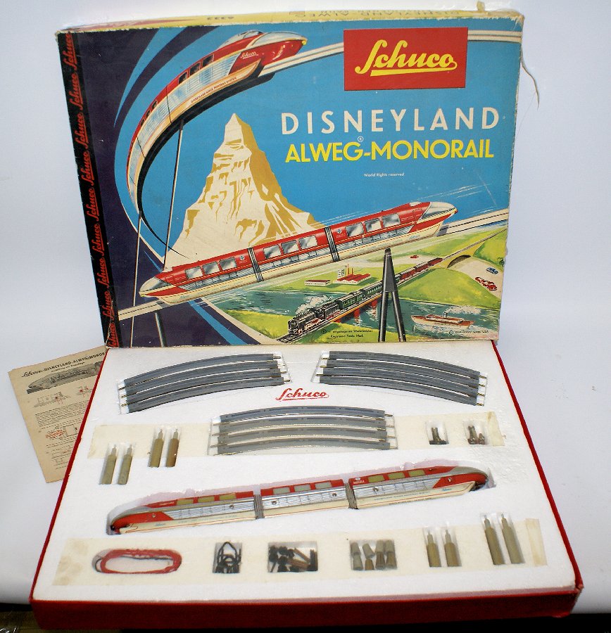 Vintage SCHUCO 6333 DISNEYLAND Alweg Monorail Sky Red (1 of 6)