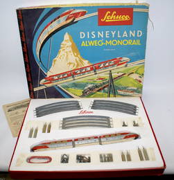 Vintage SCHUCO 6333 DISNEYLAND Alweg Monorail Sky Red