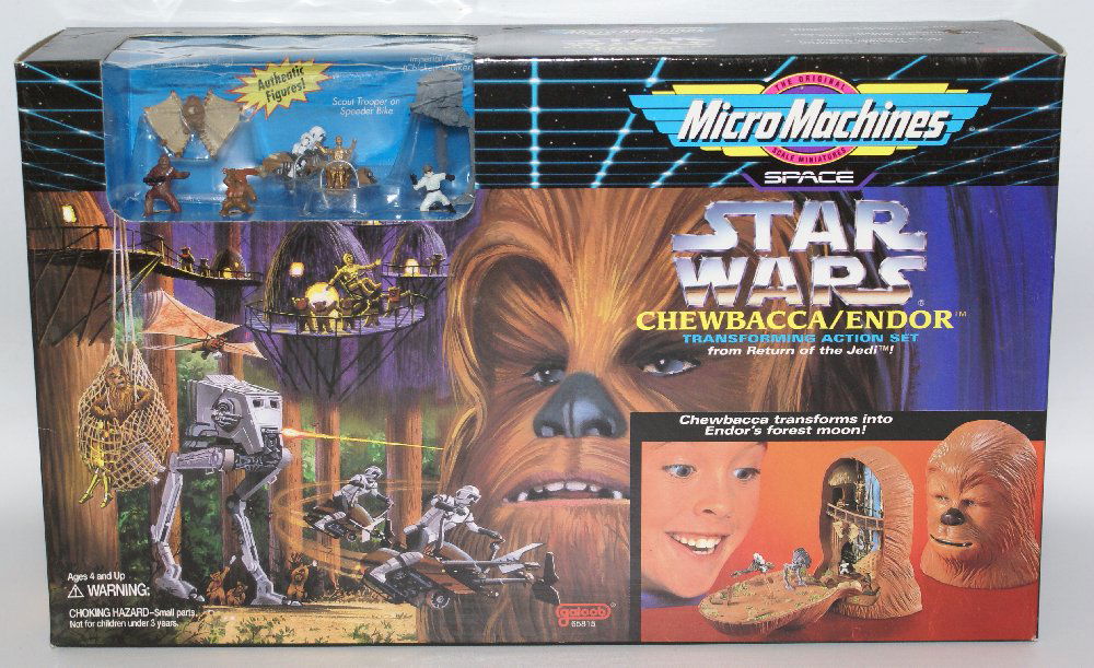 1995 STAR WARS Micro Machines CHEWBACCA / ENDOR Playset (1 of 2)