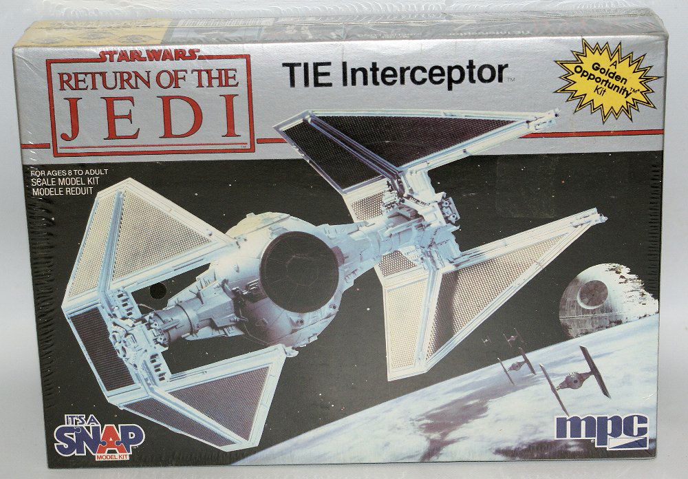 Vintage 1983 MPC STAR WARS ROTJ TIE Interceptor Scale (1 of 1)
