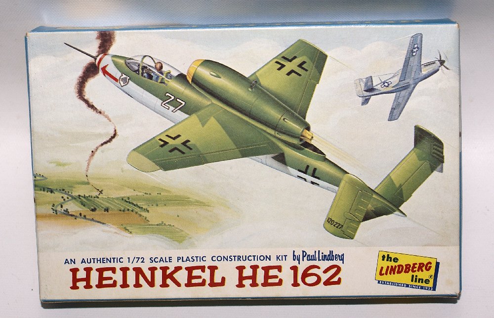 Vintage 1965 LINDBERG 1:72 Scale HEINKEL HE 162 Fighter (1 of 1)