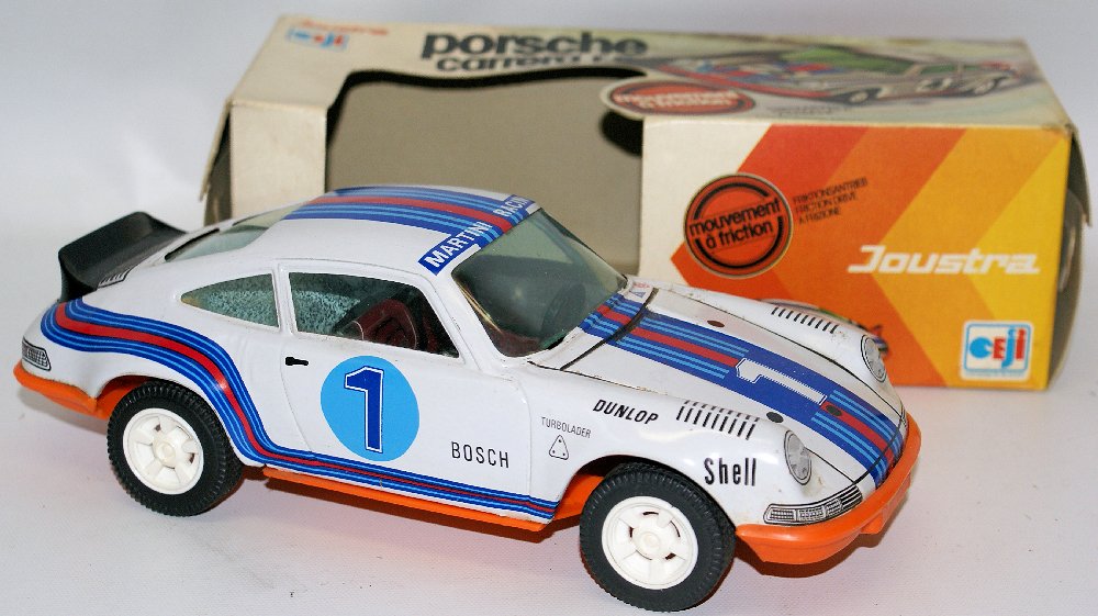 Vintage 1960's Friction Powered Tinplate #1 PORSCHE (1 of 5)