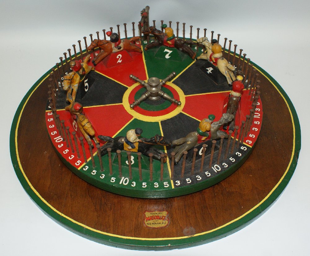 ULTRA RARE Mason Co. Derby Race Horse & Jockey Roulette (1 of 1)