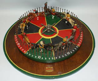 ULTRA RARE Mason Co. Derby Race Horse & Jockey Roulette