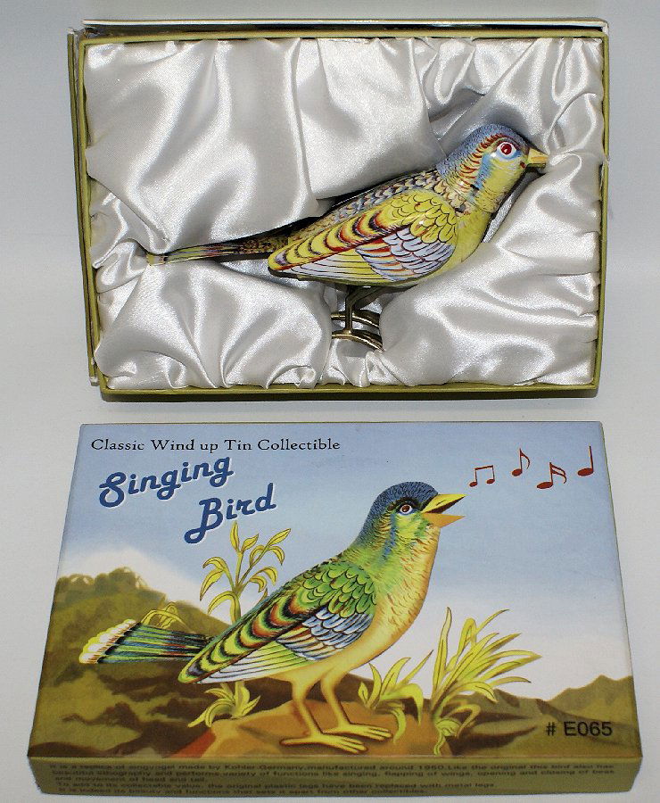 Tin Treasures Classic Wind-up Tin SINGING BIRD in the (1 of 3)