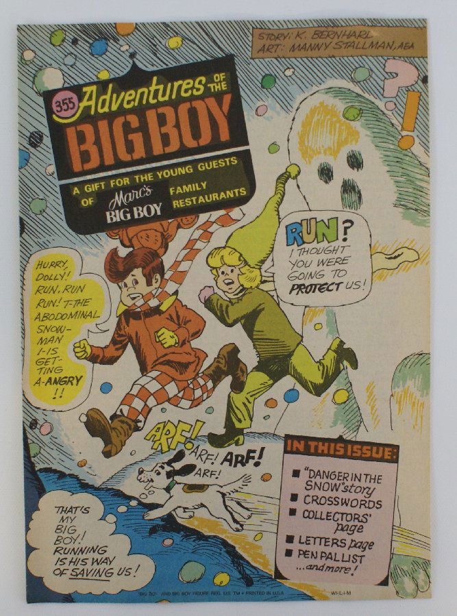 Vintage 1986 'ADVENTURES OF THE BIG BOY' Comic Book (1 of 1)