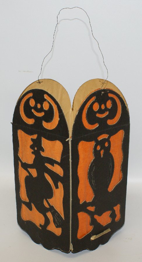 RARE 1920's German Diecut 4-Panel Collapsible HALLOWEEN (1 of 5)