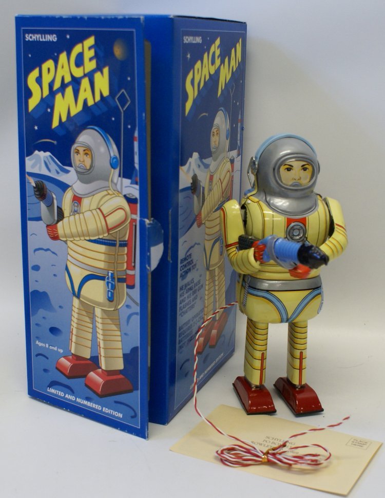 SCHYLLING SPACE MAN ブリキ　レトロ　ロボット　可動品 SCHYLLINGコレクターズシリーズ SPACE MAN ブリキおもちゃ
