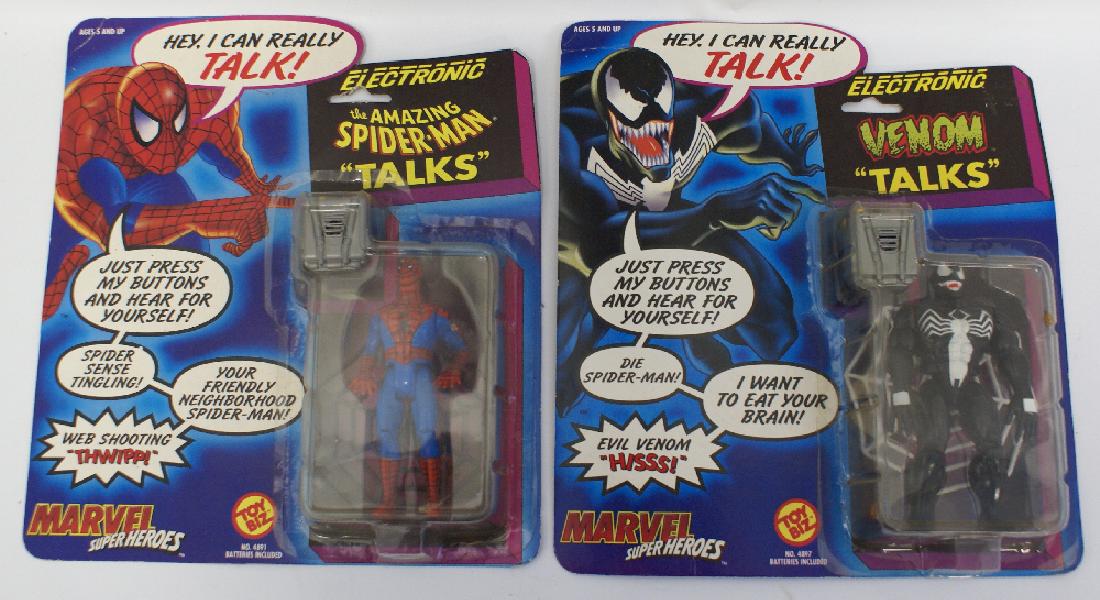 2 1991 TOY BIZ Marvel Super-Heroes Electronic VENOM & (1 of 2)