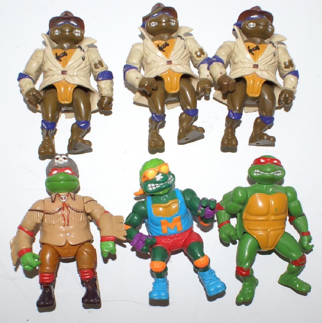6 TEENAGE MUTANT NINJA TURTLES Various Loose Action (1 of 1)